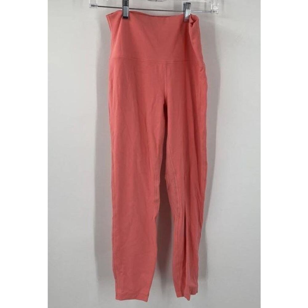 Lululemon Align High-Rise Pant 25" Womens Pink Nulu Leggings Size 8 - Picture 3 of 8